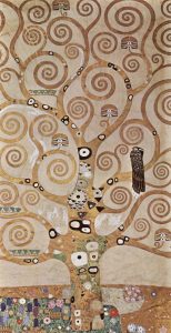 Detail of Gustav Klimt's tree of life motif.