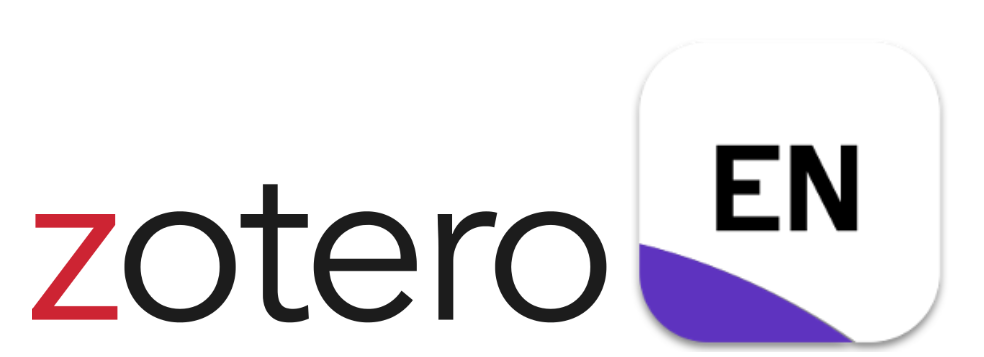 Corporate logos of Zotero and Endnote