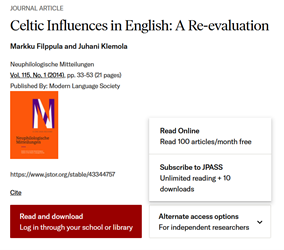 screenshot of a paywall to access JSTOR content