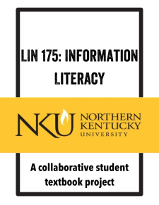 LIN 175: Information Literacy book cover